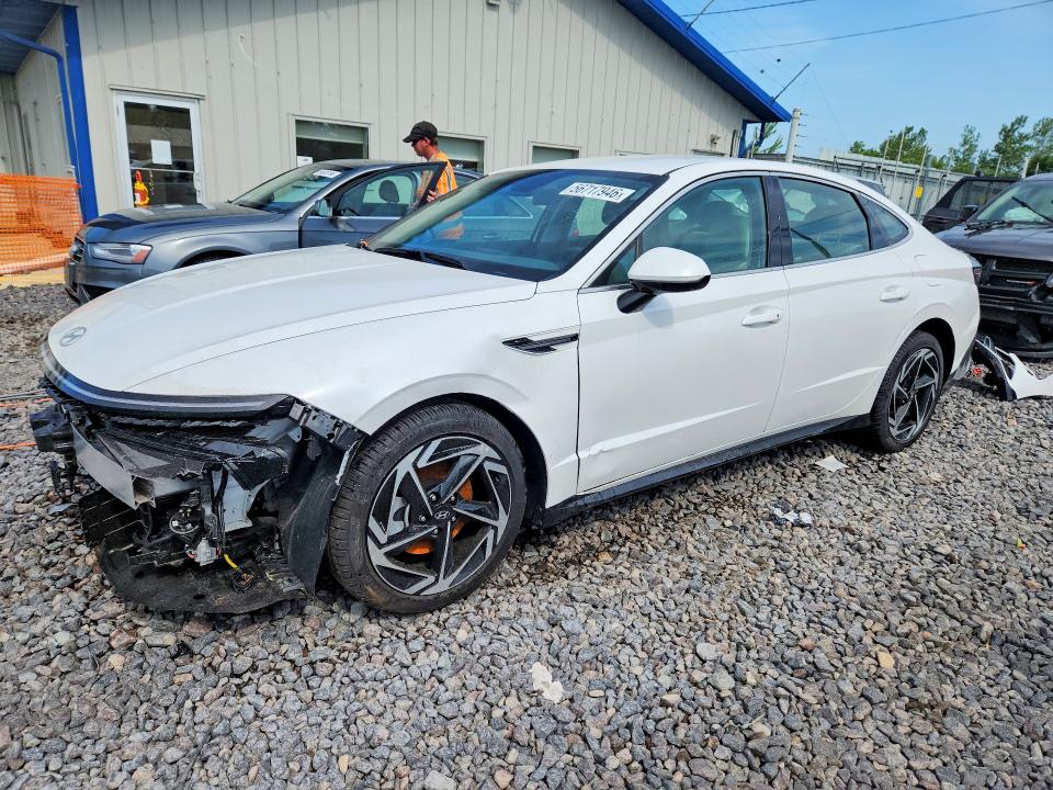 2026 Hyundai Sonata VIN KMHL64JA3TA542939 COPART salvage auction — FRONT END, Il - Salvage Certificate, sold $10,100 on 2026-07-27 (photo 1)