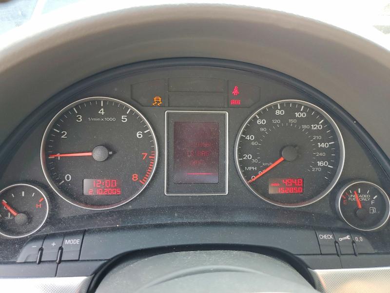 2007 Audi A4 VIN WAUDF78E97A114220 COPART salvage auction — REAR END, Md - Cert Of Salvage > 75% Damage, sold $250 on 2026-07-13 (photo 9)