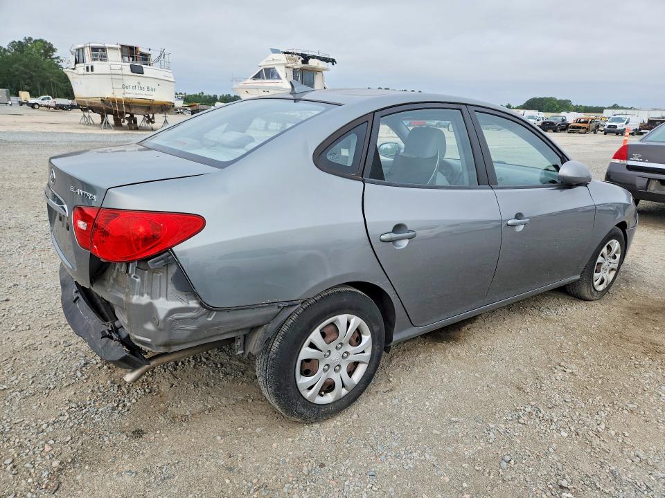 2010 Hyundai Elantra VIN KMHDU4AD3AU860995 COPART salvage auction — REAR END, Nc - Salvage Certificate Of Title, sold $225 on 2026-07-13 (photo 3)