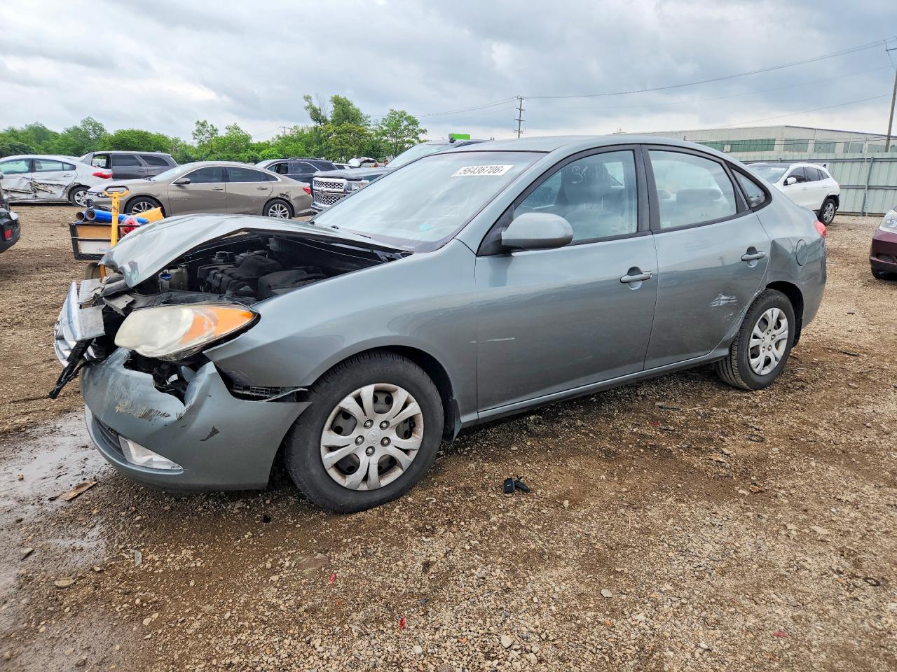 2010 Hyundai Elantra VIN KMHDU4AD3AU939745 COPART salvage auction — Front End, IL - SALVAGE CERTIFICATE, sold $400 on 2026-07-10 (photo 1)