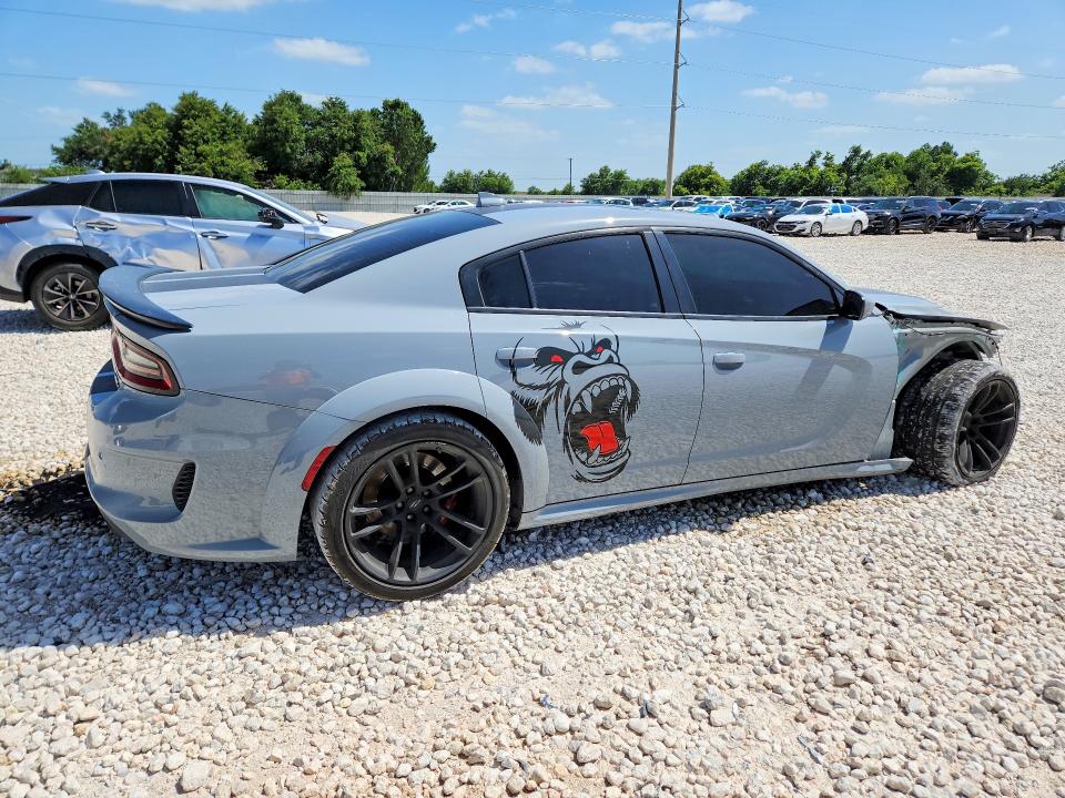 2022 Dodge Charger VIN 2C3CDXGJ4NH117208 COPART salvage auction — FRONT END, Tx - Salvage Vehicle Title, sold $18,200 on 2026-07-30 (photo 3)
