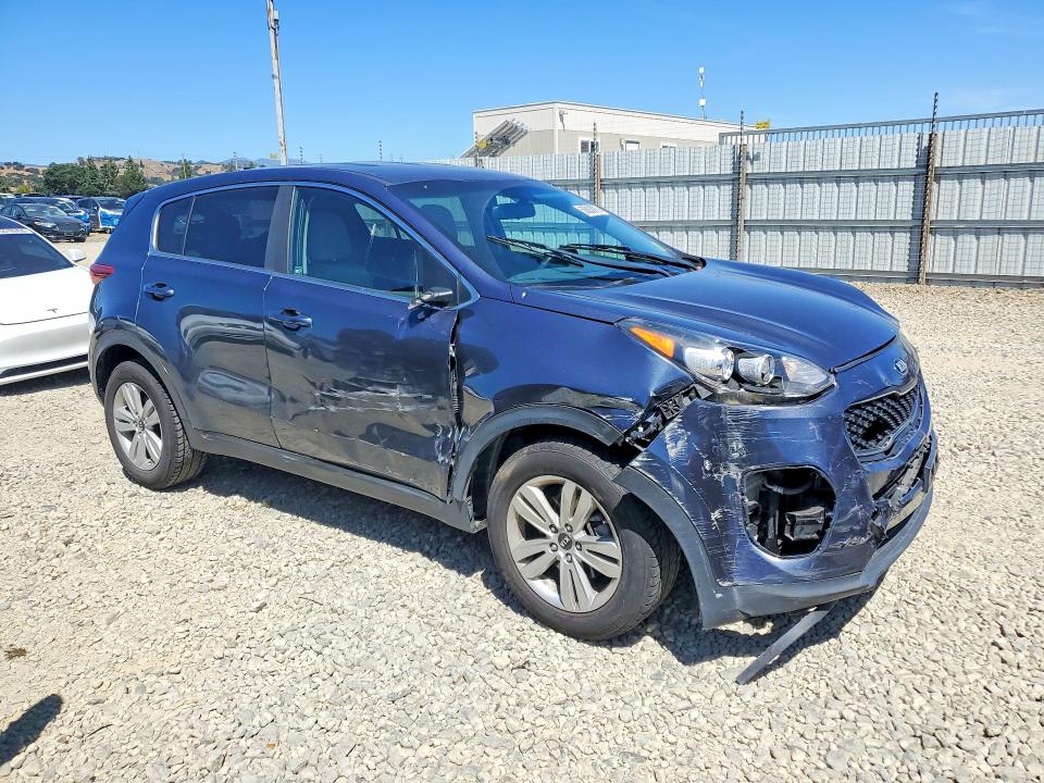 2017 Kia Sportage VIN KNDPM3AC1H7122382 COPART salvage auction — FRONT END, Ca - Salvage Certificate, sold $2,450 on 2026-07-02 (photo 4)