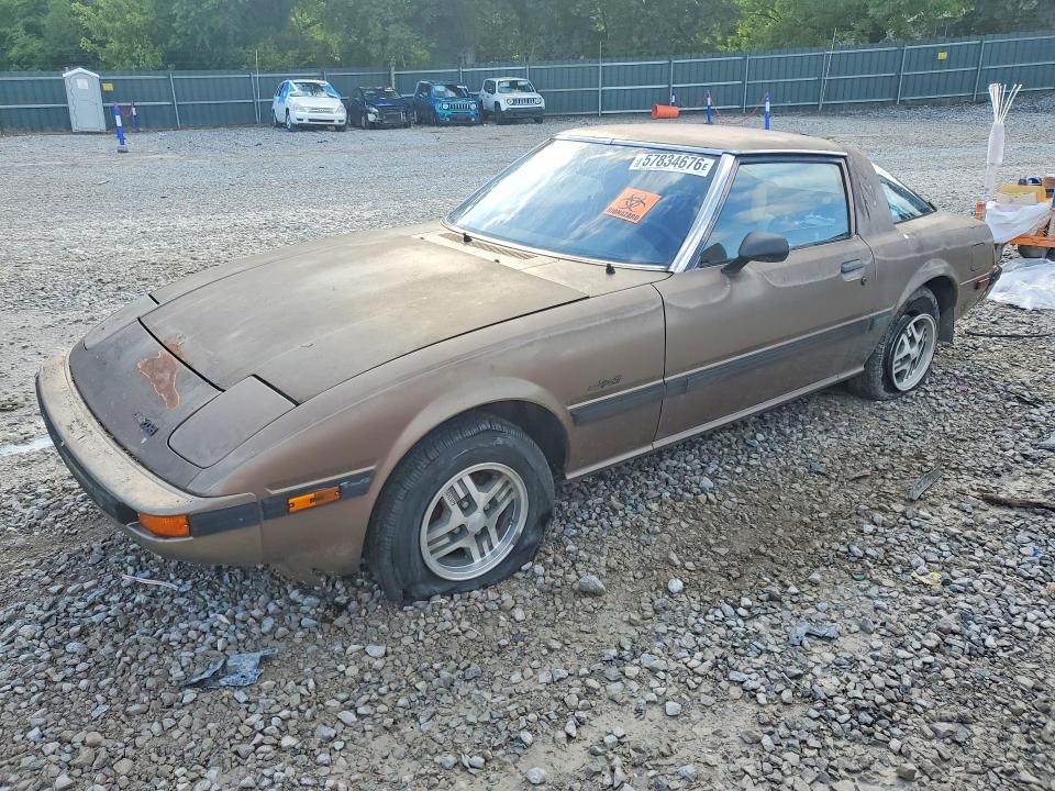 1985 Mazda Rx-7 VIN JM1FB3316F0865557 — COPART salvage auction photo