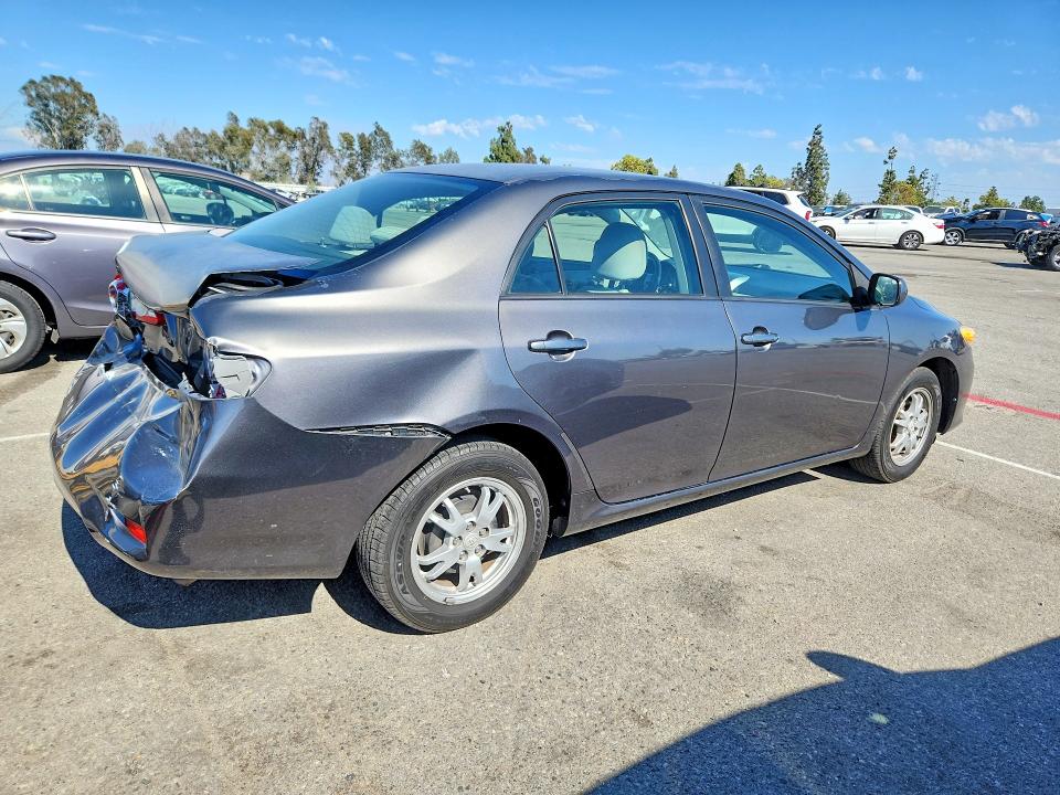 2011 Toyota Corolla VIN JTDBU4EE8BJ090598 COPART salvage auction — REAR END, Ca - Salvage Certificate, sold $475 on 2026-07-28 (photo 3)