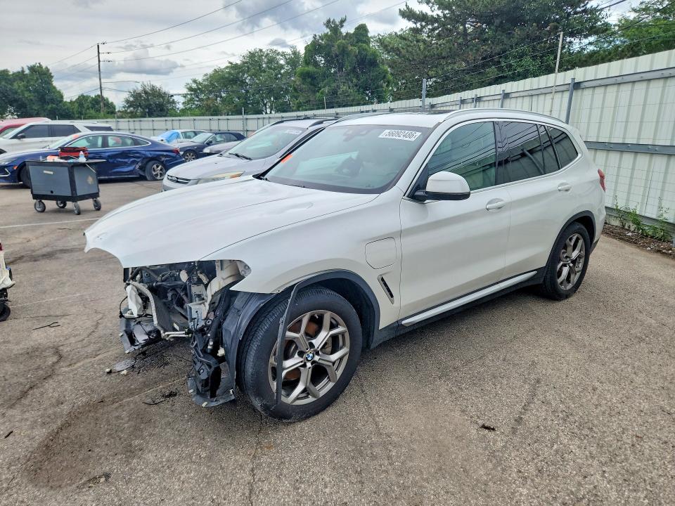 2021 BMW X3 VIN 5UXTS1C02M9H02476 COPART salvage auction — FRONT END, Oh - Cert Of Title-Salvage, sold $10,300 on 2026-07-06 (photo 1)