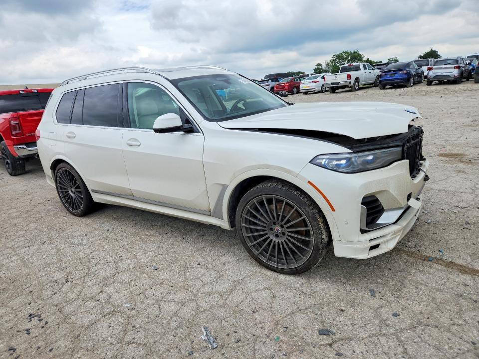 2022 BMW X7 VIN 5UXCX6C11N9K47299 COPART salvage auction — FRONT END, In - Cert Of Title-Salvage Title, sold $33,500 on 2026-07-31 (photo 4)