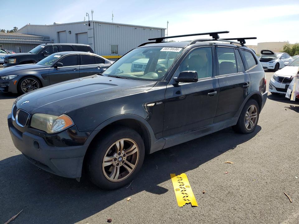 2005 BMW X3 VIN WBXPA93405WD08794 COPART salvage auction — REAR END, CA - SALVAGE CERTIFICATE, sold $275 on 2026-07-20 (photo 1)