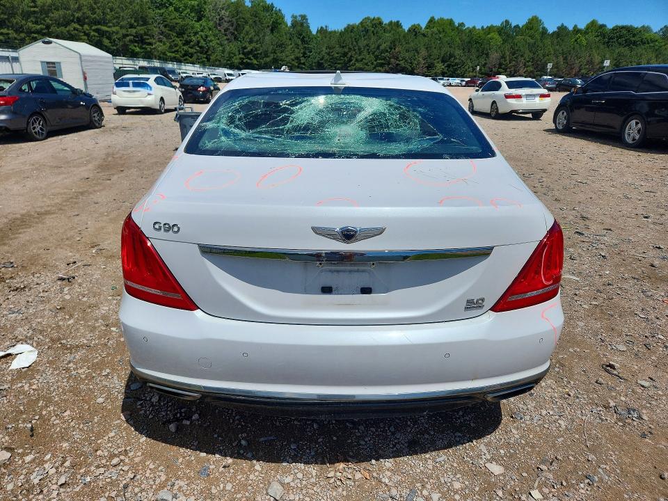 2018 Genesis G90 VIN KMHG54JH9JU043379 COPART salvage auction — ROOF, Va - Cert Of Title - Salvage, sold $1,250 on 2026-07-20 (photo 6)