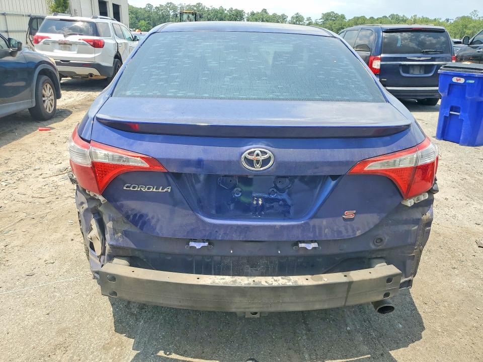 2014 Toyota Corolla VIN 5YFBURHEXEP063217 COPART salvage auction — REAR END, Ga - Cert Of Title-Salvage, sold $3,200 on 2026-07-27 (photo 6)