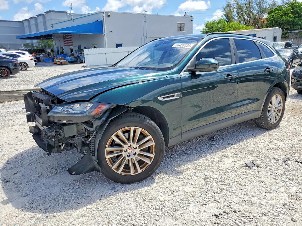 2017 Jaguar F-pace VIN SADCK2BV9HA088634 COPART salvage auction — FRONT END, FL - CERT OF TITLE SLVG REBUILDABLE, sold $2,300 on 2026-07-28 (photo 1)