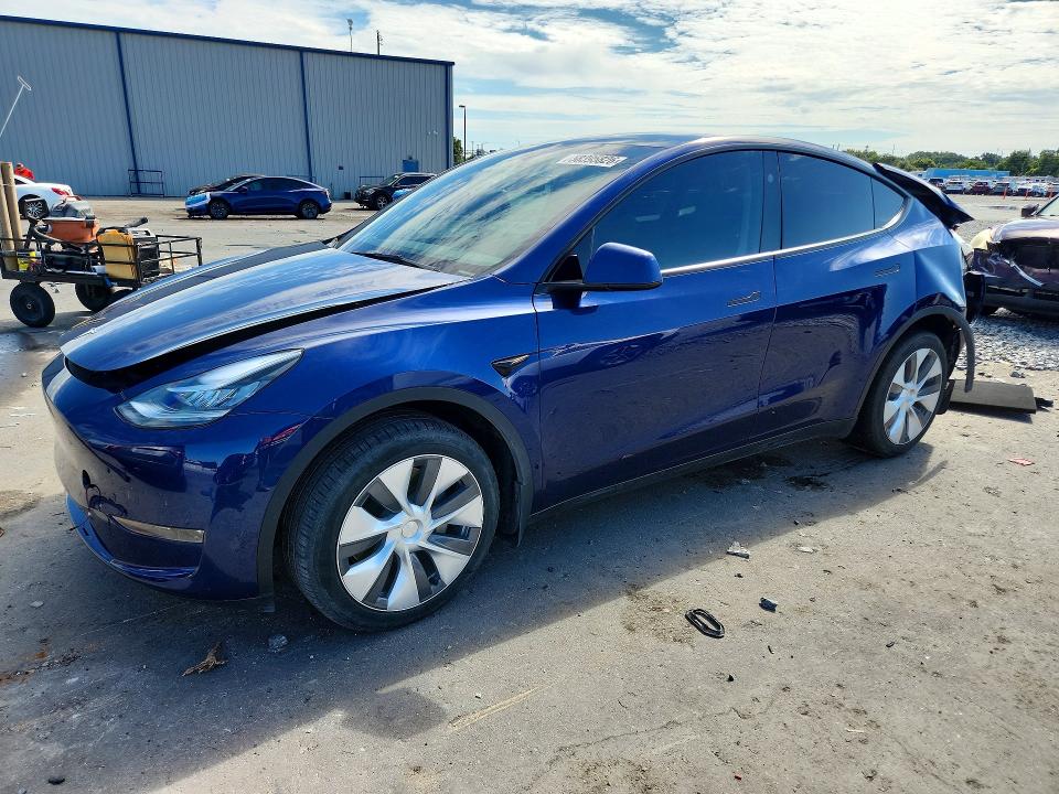 2023 Tesla VIN 7SAYGDEE5PA157836 COPART salvage auction — REAR END, Fl - Cert Of Title Slvg Rebuildable, sold $9,400 on 2026-07-27 (photo 1)