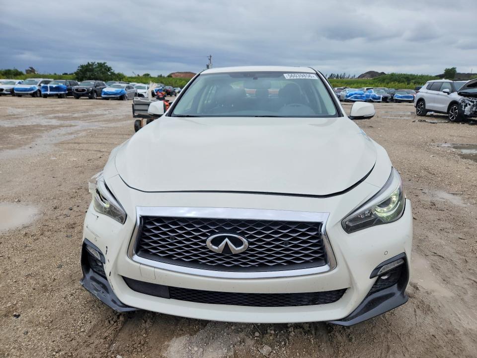 2020 Infiniti Q50 VIN JN1EV7AP0LM204129 COPART salvage auction — SIDE, Fl - Certificate Of Destruction, sold $2,050 on 2026-07-23 (photo 5)