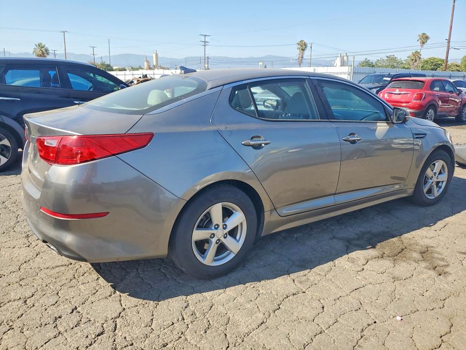 2015 Kia Optima VIN 5XXGM4A77FG499473 COPART salvage auction — VANDALISM, Ca - Salvage Certificate, sold $1,300 on 2026-07-23 (photo 3)
