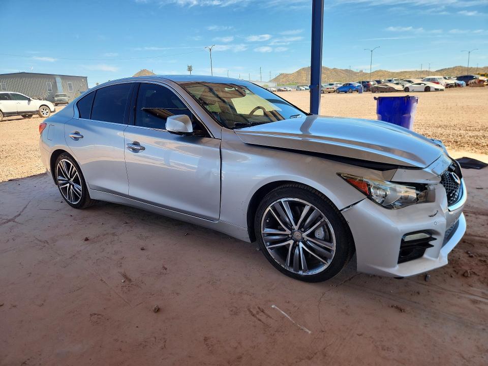 2014 Infiniti VIN JN1AV7AP5EM691720 COPART salvage auction — FRONT END, Az - Cert Of Title - Salvage, sold $175 on 2026-07-23 (photo 4)