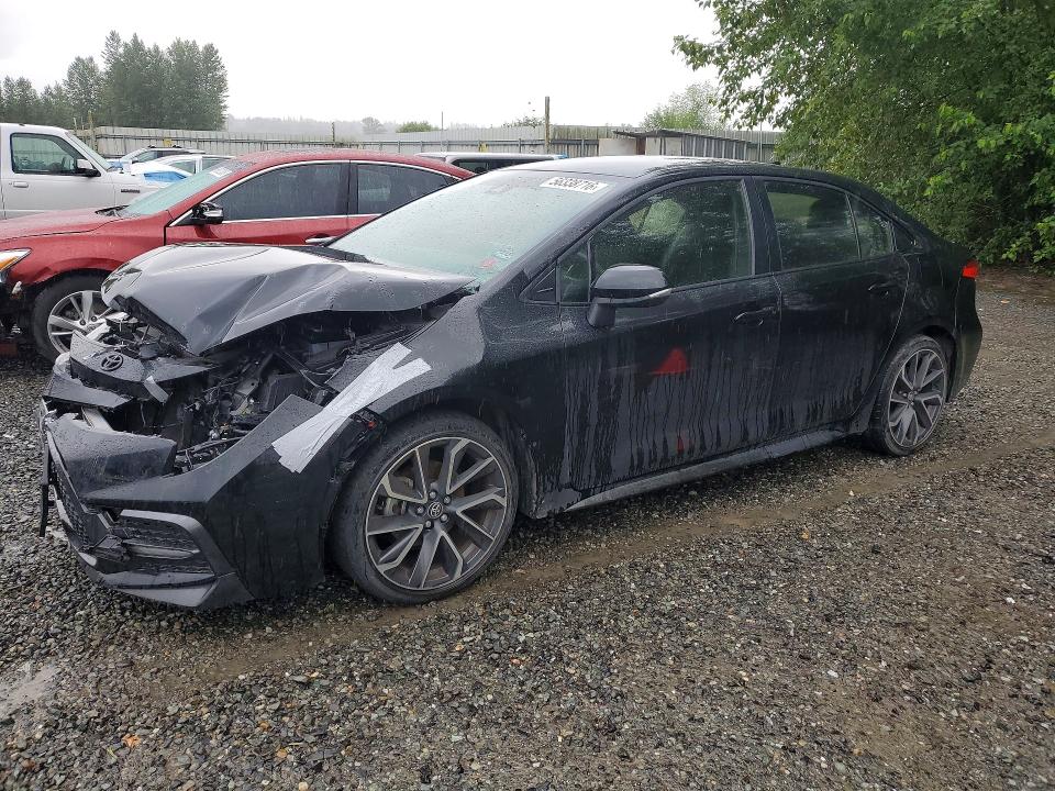 2022 Toyota Corolla VIN JTDS4MCE0NJ088366 COPART salvage auction — FRONT END, Wa - Bill Of Sale, sold $5,300 on 2026-07-06 (photo 1)