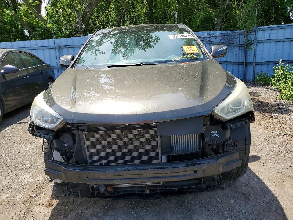 2013 Hyundai Santa fe VIN 5XYZUDLA5DG086302 COPART salvage auction — VANDALISM, On - Permit No Brand - Unfit, sold $1,200 on 2026-07-14 (photo 5)
