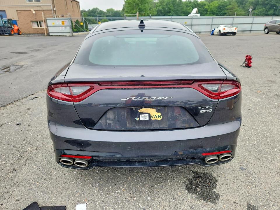 2021 Kia Stinger VIN KNAE15LA7M6095208 COPART salvage auction — FRONT END, WV - CERTIFICATE OF TITLE, sold $3,900 on 2026-07-14 (photo 6)