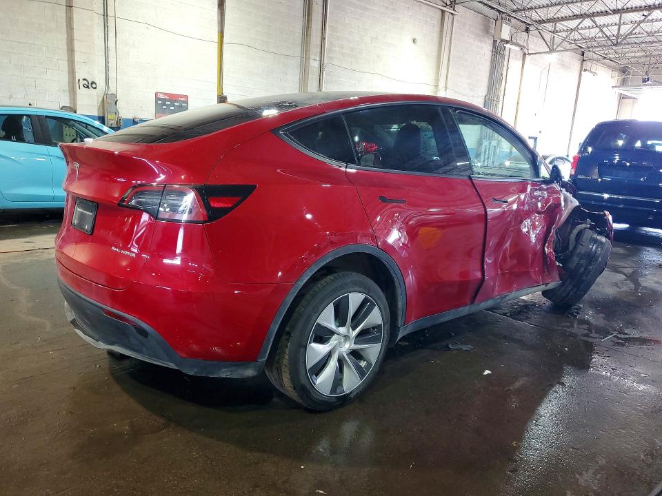 2023 Tesla Model y VIN 7SAYGDEE7PF686174 COPART salvage auction — SIDE, Mi - Cert Of Title-Salvage Vehicle, sold $10,500 on 2026-07-10 (photo 3)