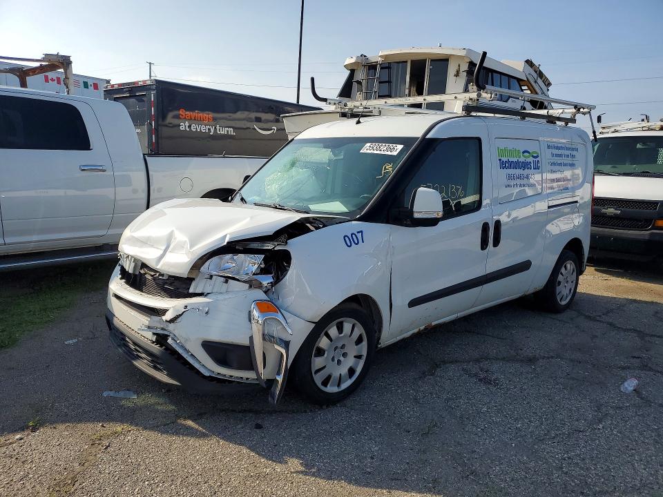 2016 Ram Promaster city VIN ZFBERFBT1G6B52162 COPART salvage auction — FRONT END, Mi - Certificate Of Title, sold $500 on 2026-07-31 (photo 1)