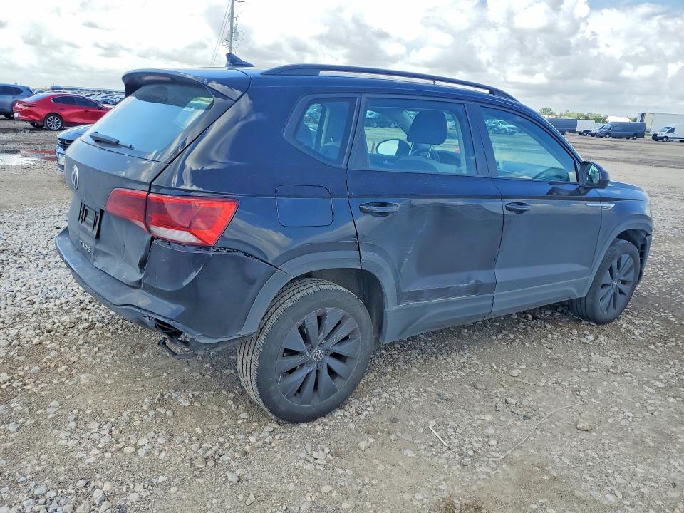 2024 Volkswagen Taos VIN 3VV5X7B21RM115372 COPART salvage auction — REAR END, Tx - Salvage Vehicle Title, sold $5,899 on 2026-08-02 (photo 3)