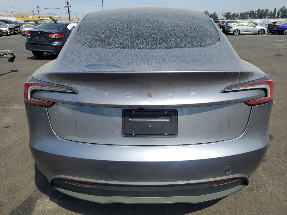 2025 Tesla VIN 5YJ3E1EA7SF965321 COPART salvage auction — FRONT END, Ca - Salvage Certificate, sold $12,600 on 2026-07-13 (photo 6)