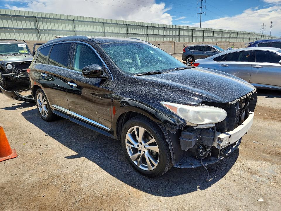 2013 Infiniti VIN 5N1AL0MM2DC352926 COPART salvage auction — FRONT END, NM - CERT OF TITLE-SALVAGE (P), sold $1,650 on 2026-07-02 (photo 4)