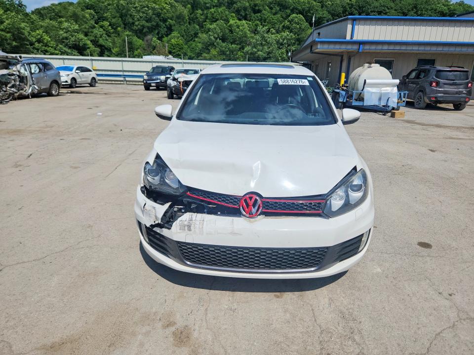2012 Volkswagen Gti VIN WVWGV7AJ6CW279651 COPART salvage auction — FRONT END, Pa - Certificate Of Salvage, sold $875 on 2026-08-13 (photo 5)