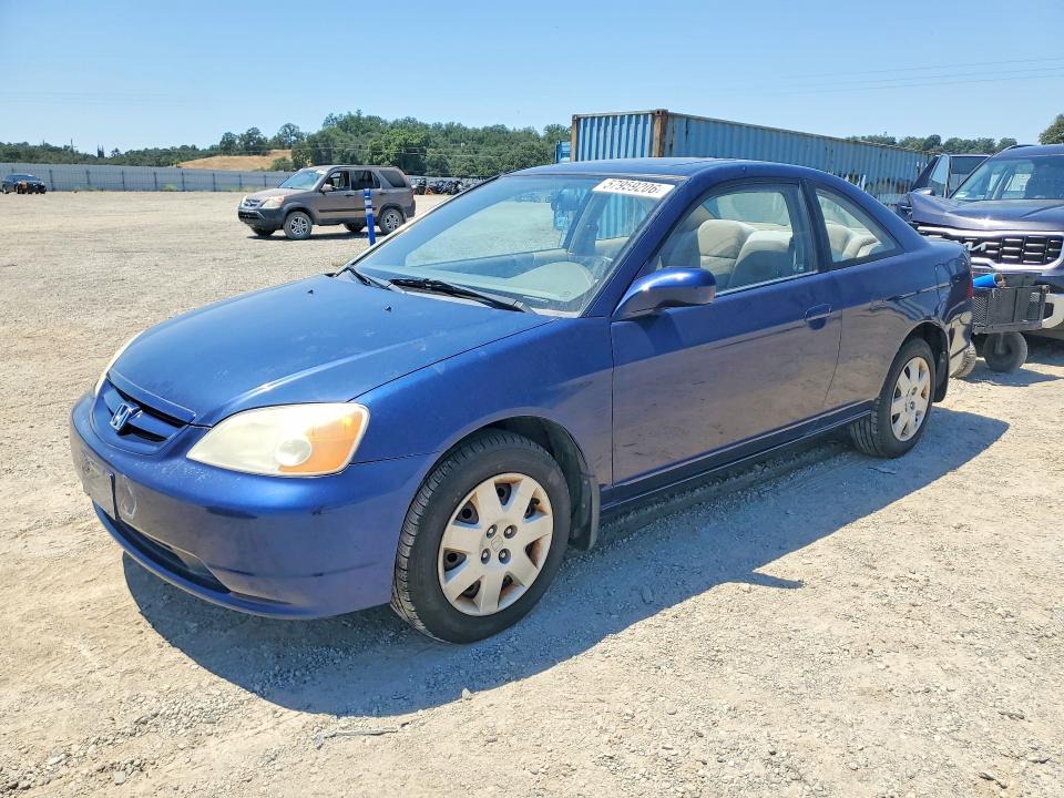 2001 Honda Civic VIN 1HGEM21931L071651 COPART salvage auction — REAR END, Ca - Dis/Dlr/Exp Only Clean Title, sold $375 on 2026-07-10 (photo 1)