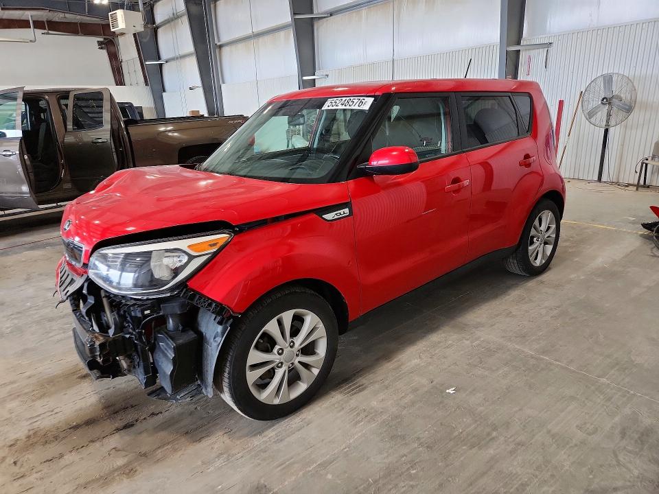 2015 Kia Soul VIN KNDJP3A56F7762633 COPART salvage auction — FRONT END, Ne - Cert Of Title-Salvage, sold $550 on 2026-07-07 (photo 1)