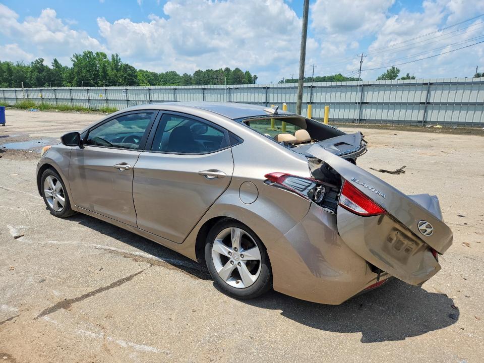 2013 Hyundai Elantra VIN 5NPDH4AE1DH326104 COPART salvage auction — REAR END, Al - Cert Of Title-Parts Only Salvg, sold $425 on 2026-07-09 (photo 2)