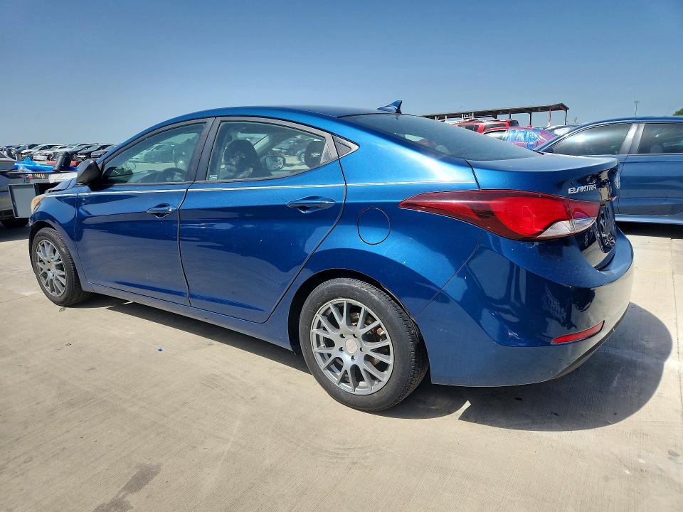 2014 Hyundai Elantra VIN KMHDH4AE1EU113947 COPART salvage auction — FRONT END, Tx - Salvage Vehicle Title, sold $2,500 on 2026-07-16 (photo 2)