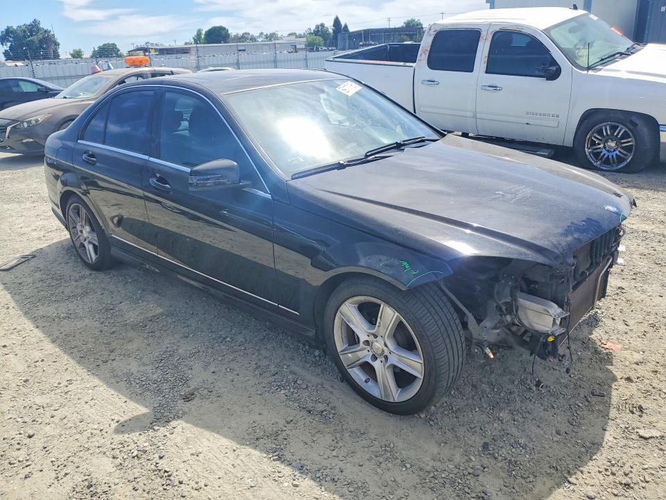 2010 Mercedes-benz C class VIN WDDGF5EB0AR125992 COPART salvage auction — FRONT END, CA - SALVAGE CERTIFICATE, sold $250 on 2026-07-21 (photo 4)