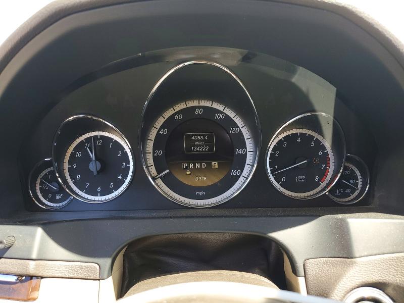 2012 Mercedes-benz E-klasse VIN WDDKJ5KB2CF168523 COPART salvage auction — FRONT END, Ca - Salvage Certificate, sold $1,150 on 2026-07-21 (photo 9)