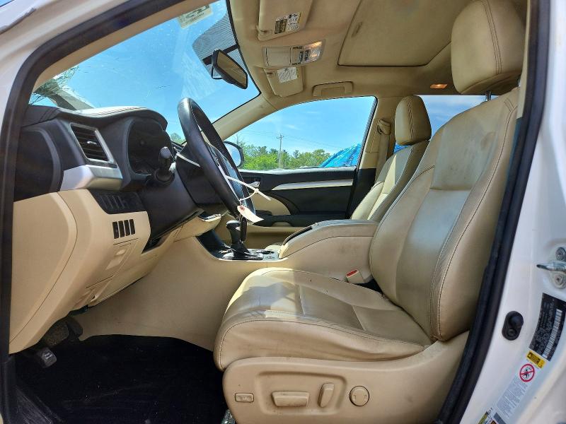 2014 Toyota Highlander VIN 5TDJKRFH6ES060823 COPART salvage auction — FRONT END, Salvage Title, sold $5,500 on 2026-07-27 (photo 7)