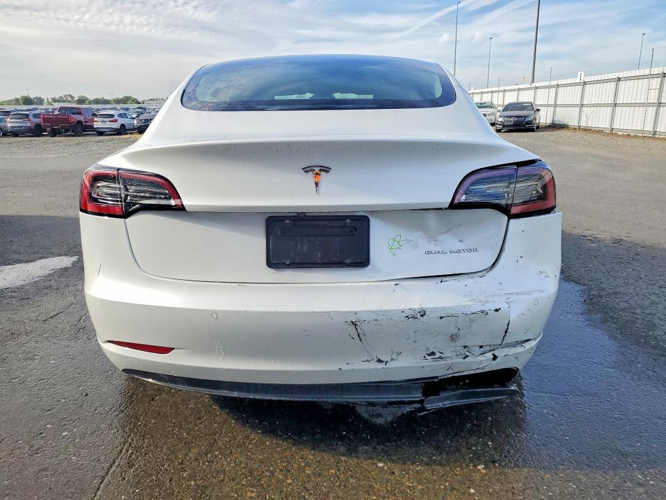 2022 Tesla Model 3 VIN 5YJ3E1EB0NF259546 COPART salvage auction — REAR END, CA - SALVAGE CERTIFICATE, sold $9,200 on 2026-07-13 (photo 6)