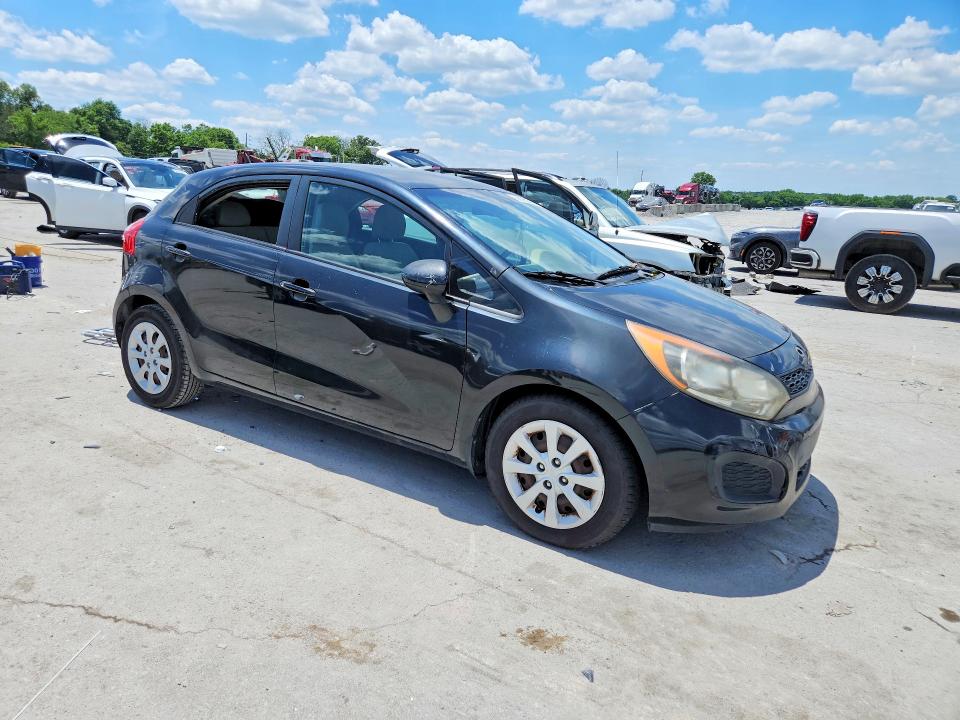 2013 Kia Rio VIN KNADM5A32D6307066 COPART salvage auction — VANDALISM, Tn - Salvage Certificate, sold $575 on 2026-07-27 (photo 4)