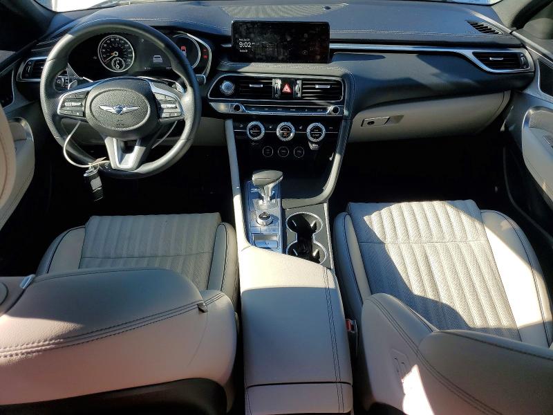 2023 Genesis G70 VIN KMTG54TE8PU127551 COPART salvage auction — WATER/FLOOD, NC - SALVAGE CERT-WATER/FLOOD DAMAG, sold $3,100 on 2026-07-30 (photo 8)