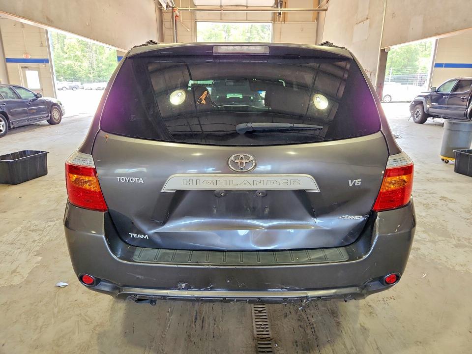 2008 Toyota Highlander VIN JTEES41A982096253 COPART salvage auction — FRONT END, Va - Cert Of Title - Salvage, sold $2,100 on 2026-07-10 (photo 6)