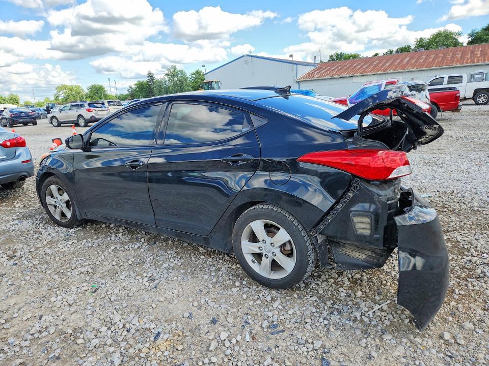 2013 Hyundai Elantra VIN KMHDH4AE9DU832202 COPART salvage auction — REAR END, Oh - Cert Of Title-Salvage, sold $125 on 2026-07-10 (photo 2)
