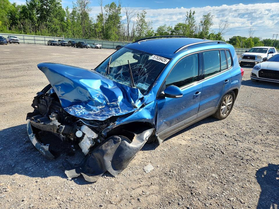 2017 Volkswagen Tiguan VIN WVGBV7AX8HK049439 COPART salvage auction — FRONT END, Ny - Mv-907A Salvage Certificate, sold $400 on 2026-08-03 (photo 1)