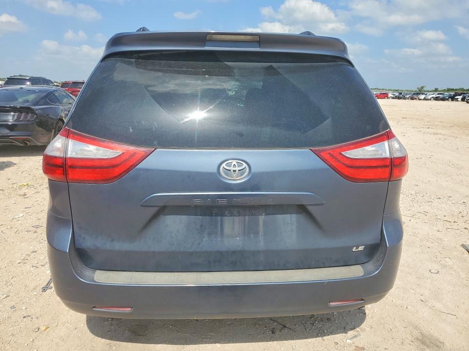 2016 Toyota VIN 5TDKK3DC7GS744694 COPART salvage auction — FRONT END, TX - SALVAGE VEHICLE TITLE, sold $875 on 2026-07-30 (photo 6)