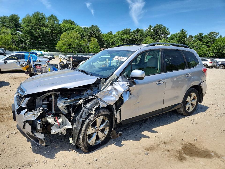 2016 Subaru Forester VIN JF2SJAGC7GH547470 COPART salvage auction — FRONT END, Ma - Cert Of Title-Reconstrctd Coll, sold $425 on 2026-07-09 (photo 1)