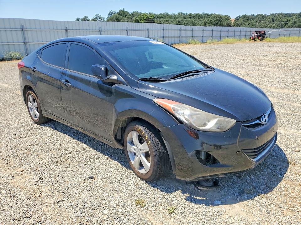 2012 Hyundai VIN KMHDH4AEXCU213610 COPART salvage auction — FRONT END, Ca - Salvage Certificate, sold $1,200 on 2026-07-24 (photo 4)