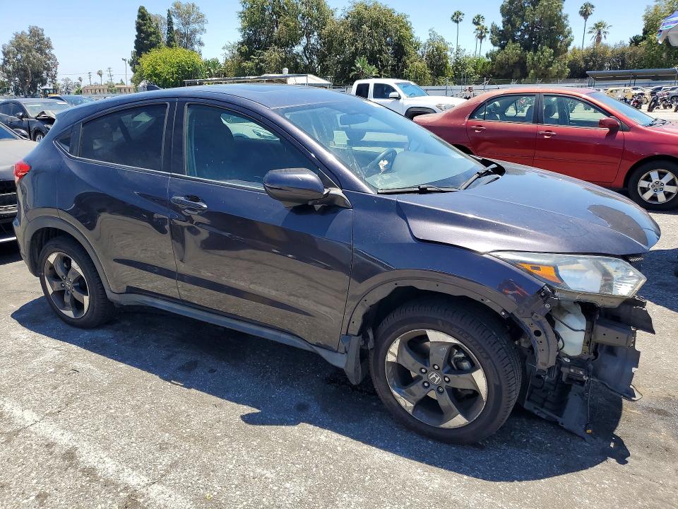 2018 Honda Hr-v VIN 3CZRU5H52JM721602 COPART salvage auction — FRONT END, Ca - Salvage Certificate, sold $4,400 on 2026-07-24 (photo 4)