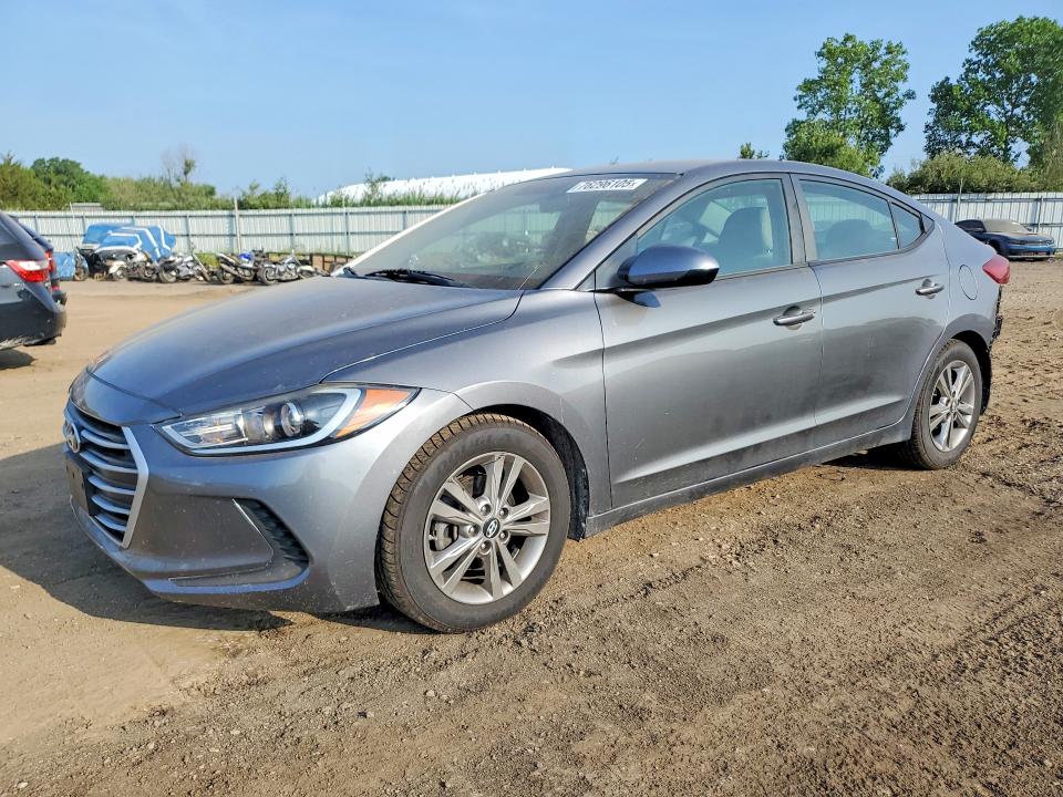 2017 Hyundai Elantra VIN KMHD84LFXHU169914 COPART salvage auction — REAR END, Oh - Cert Of Title-Salvage, sold $1,950 on 2026-07-09 (photo 1)