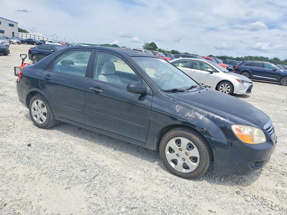 2007 Kia Spectra VIN KNAFE121275396126 COPART salvage auction — REAR END, Nc - Salvage Certificate Of Title, sold $425 on 2026-07-22 (photo 4)
