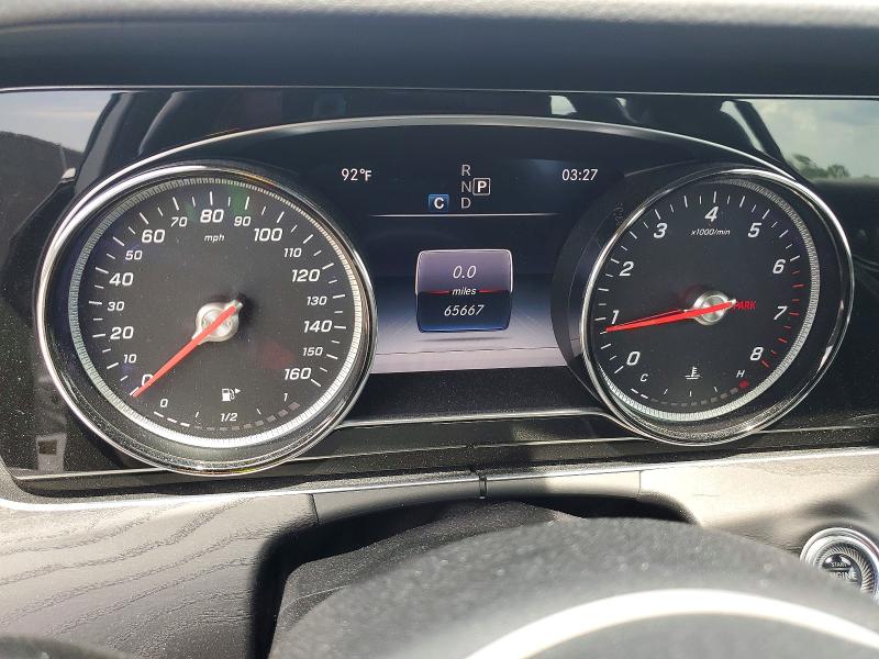 2019 Mercedes-benz E-klasse VIN WDDZF4JB6KA586977 COPART salvage auction — REAR END, Fl - Cert Of Title Slvg Rebuildable, sold $12,400 on 2026-07-14 (photo 9)