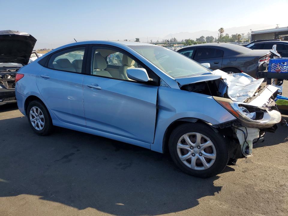 2014 Hyundai VIN KMHCT4AE5EU640285 COPART salvage auction — FRONT END, Ca - Salvage Certificate, sold $275 on 2026-07-13 (photo 4)
