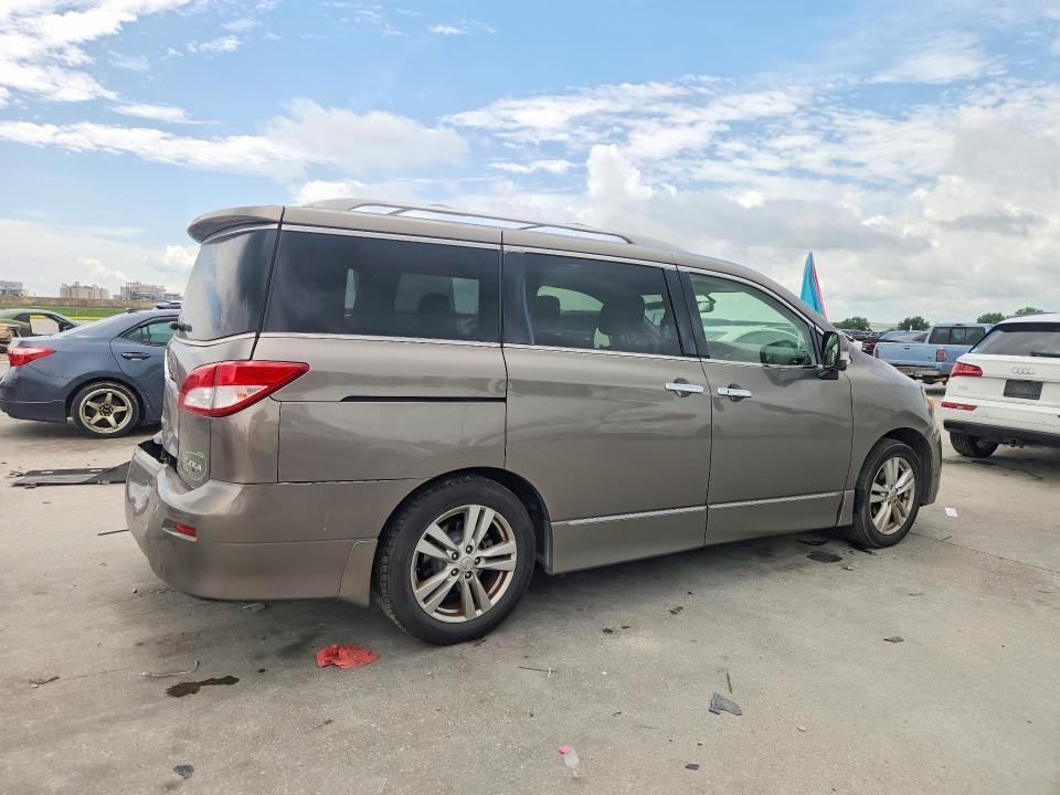 2015 Nissan Quest VIN JN8AE2KP9F9124286 COPART salvage auction — REAR END, Id - Salvage Certificate Of Title, sold $1,500 on 2026-07-29 (photo 3)