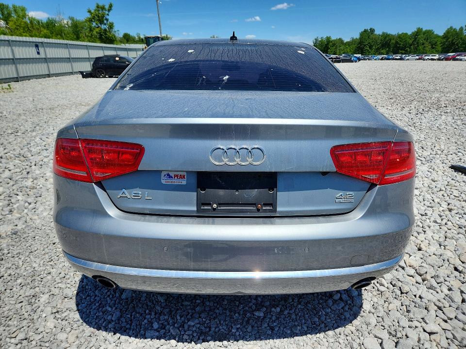2012 Audi A8 VIN WAURVAFD7CN008965 COPART salvage auction — FRONT END, Oh - Certificate Of Title, sold $2,500 on 2026-07-31 (photo 6)